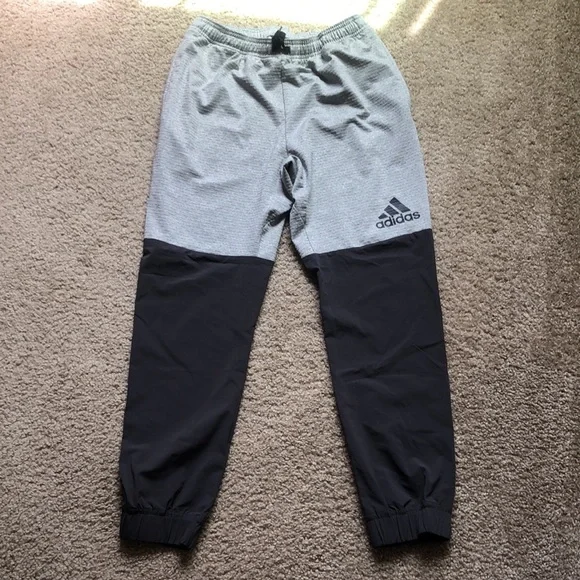 Adidas Extreme Workout Long Gray Two Tone Jogger Pant - Picture 2 of 4